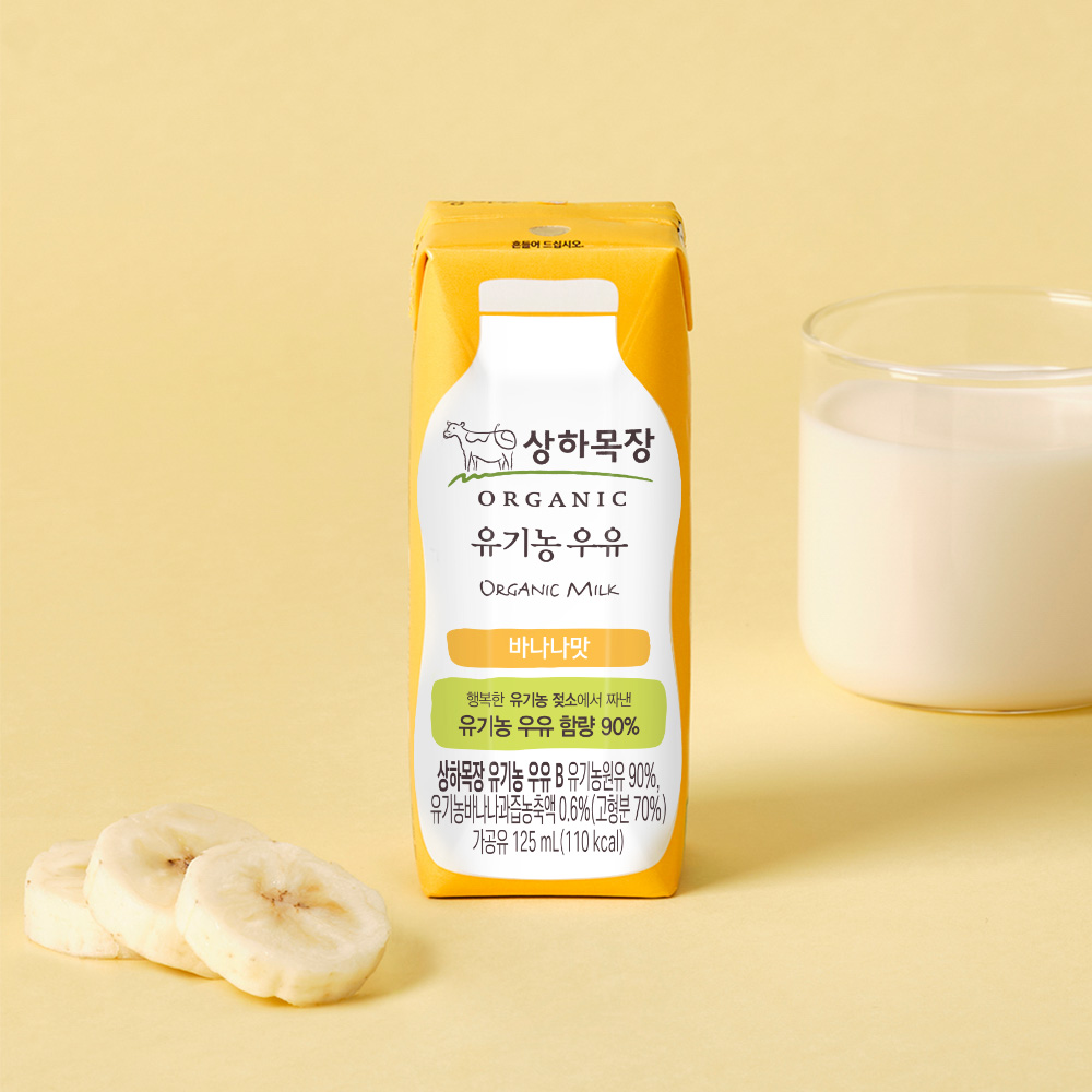 상하목장 유기농 바나나 우유 125ml 24팩 