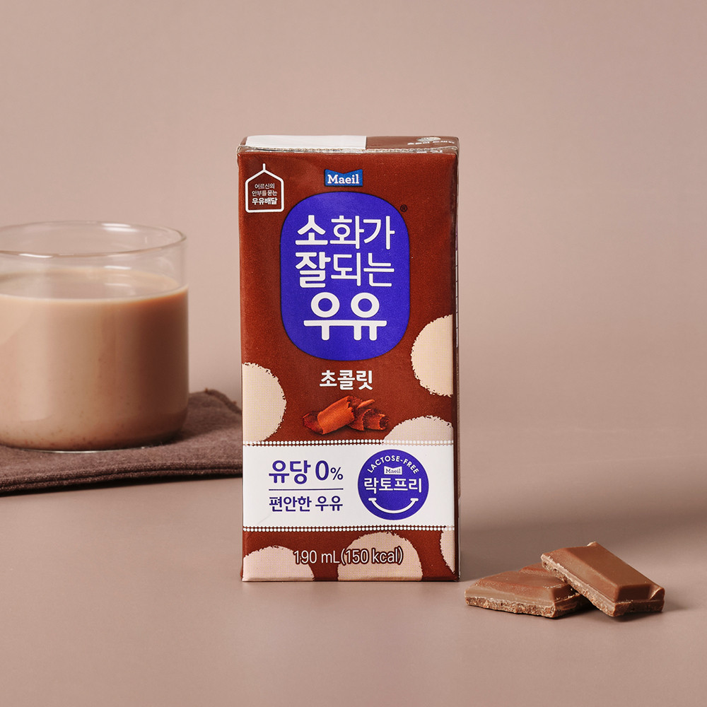 소화가 잘되는 우유 초콜릿 190ml 24팩