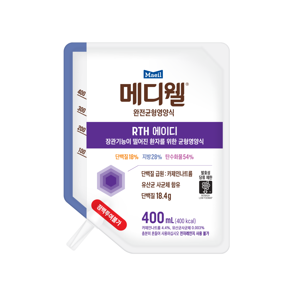 메디웰 완전균형영양식 RTH 에이디 400ML*20 (피딩세트)