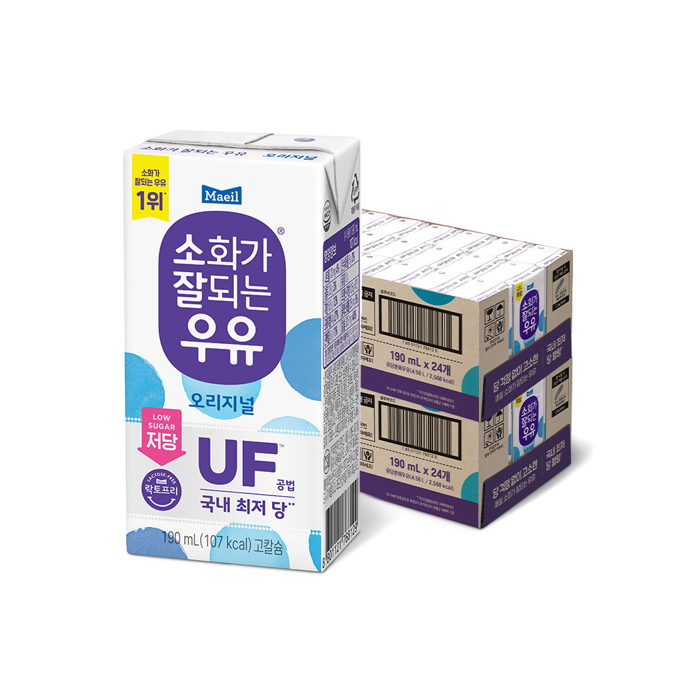 소화가 잘되는 우유 오리지널 190ml 48팩