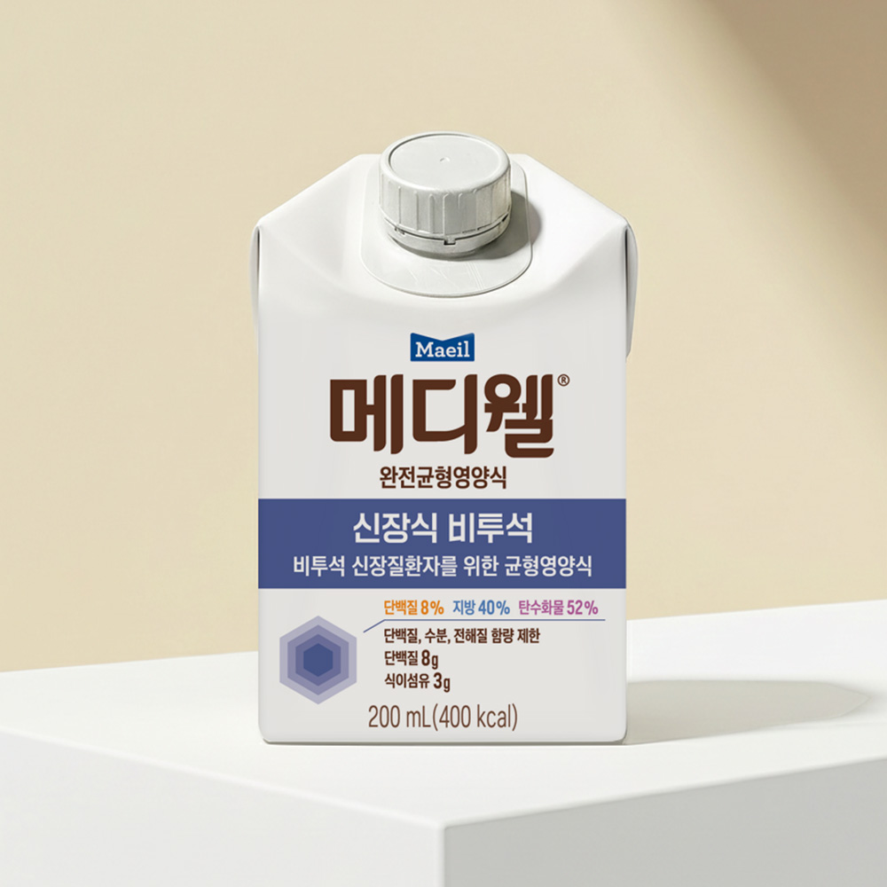 [가족관] 메디웰 완전균형영양식 신장식 비투석 200ml 30팩