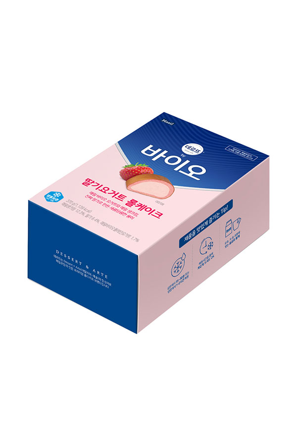 [일시품절]딸기 요거트 롤케이크 370g 1개_냉동