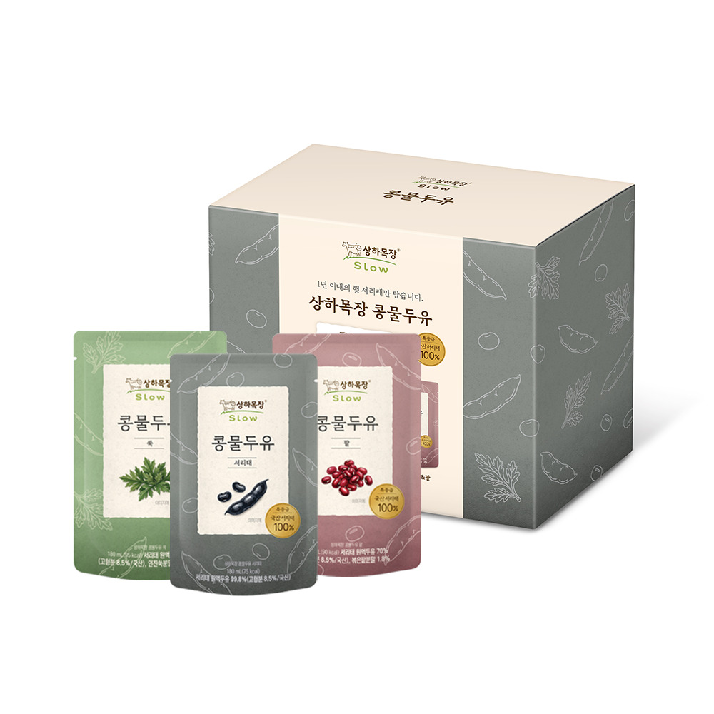 [체험팩][8.20일 출고] 상하목장 콩물두유 3종 180ml 총 6팩