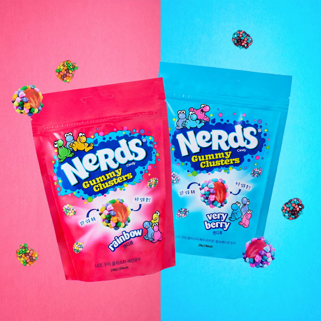 너즈 구미 클러스터 2종 226g (레인보우 1봉, 베리베리1봉)