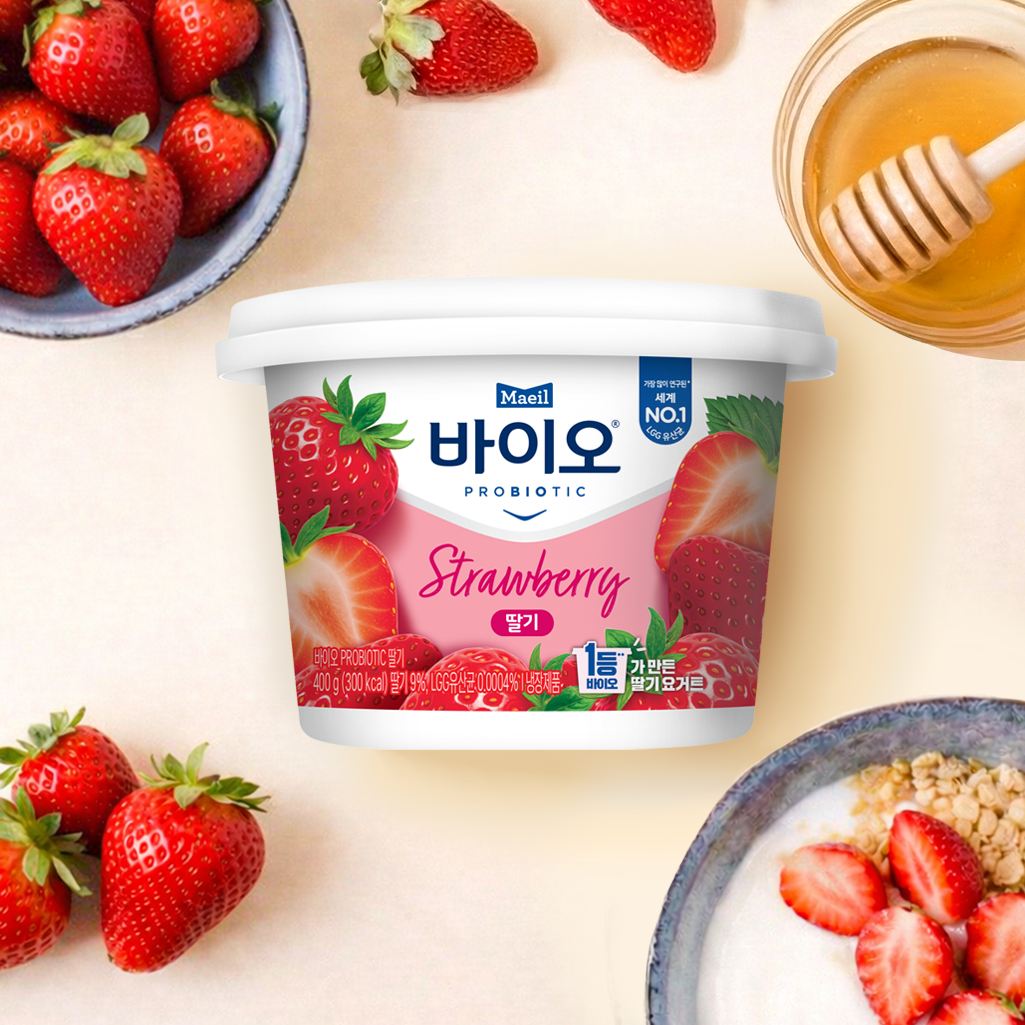 매일바이오 과일요거트 딸기 400g 2개