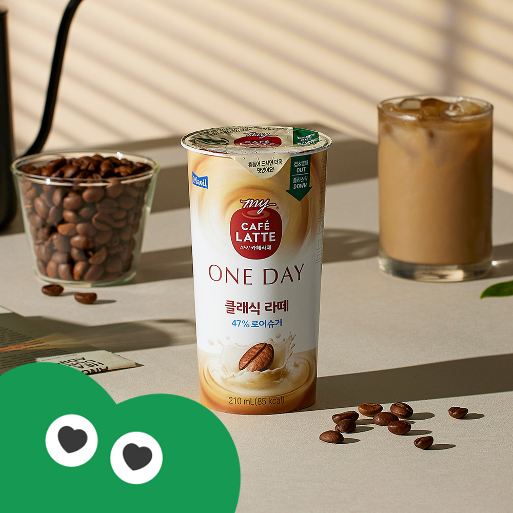 마이카페라떼 원데이 로어슈거 클래식라떼 210ml 10개
