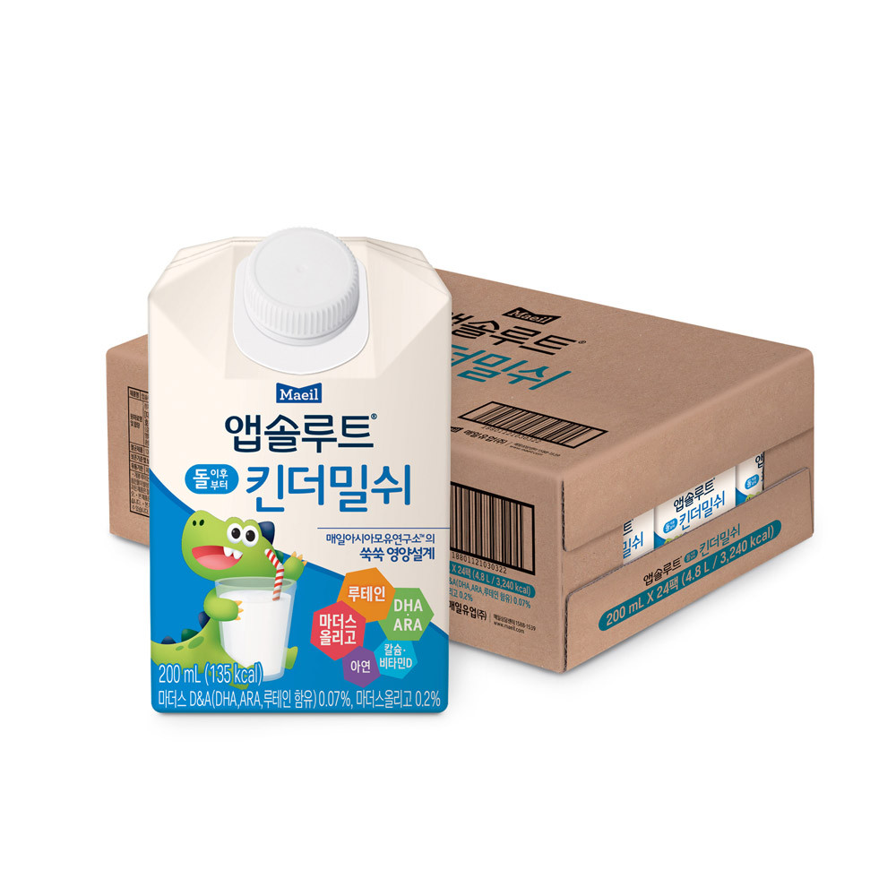 앱솔루트 킨더밀쉬 200ml 24팩 (돌 이후부터)