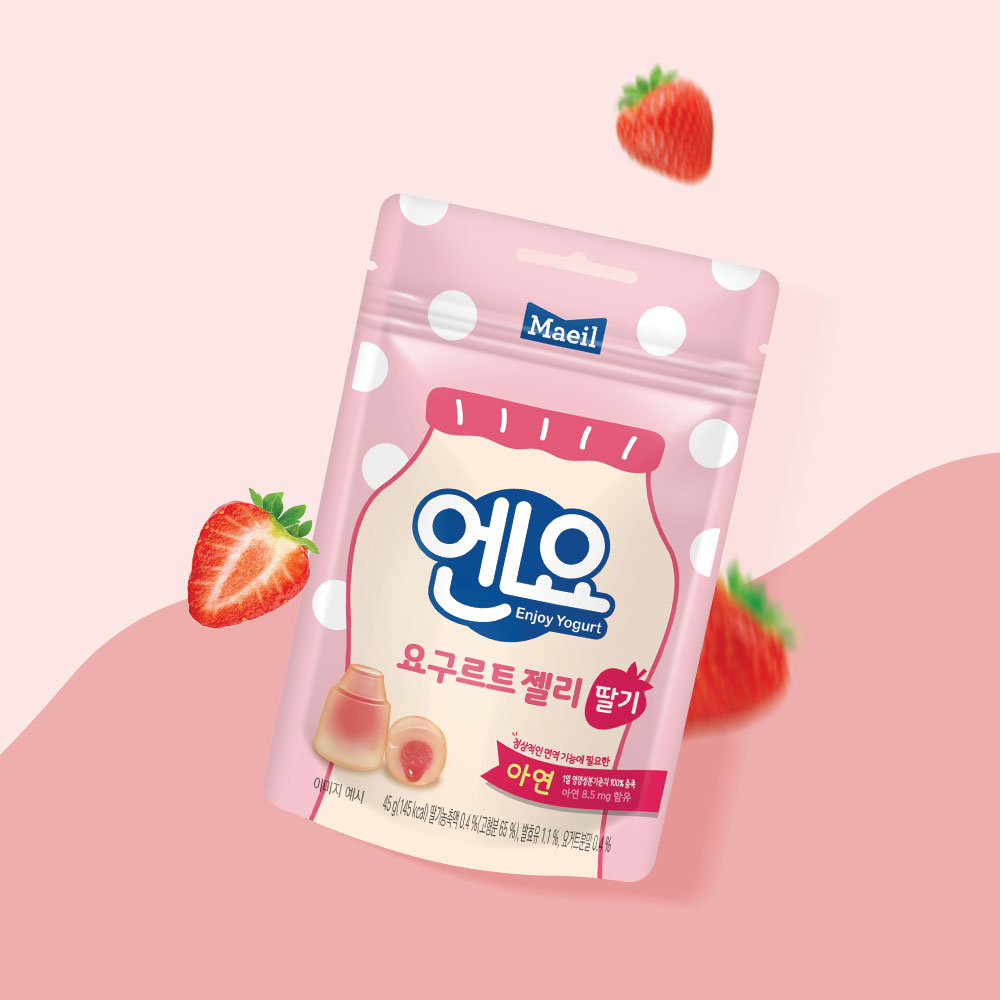 엔요 요구르트 젤리 딸기 45g 8개