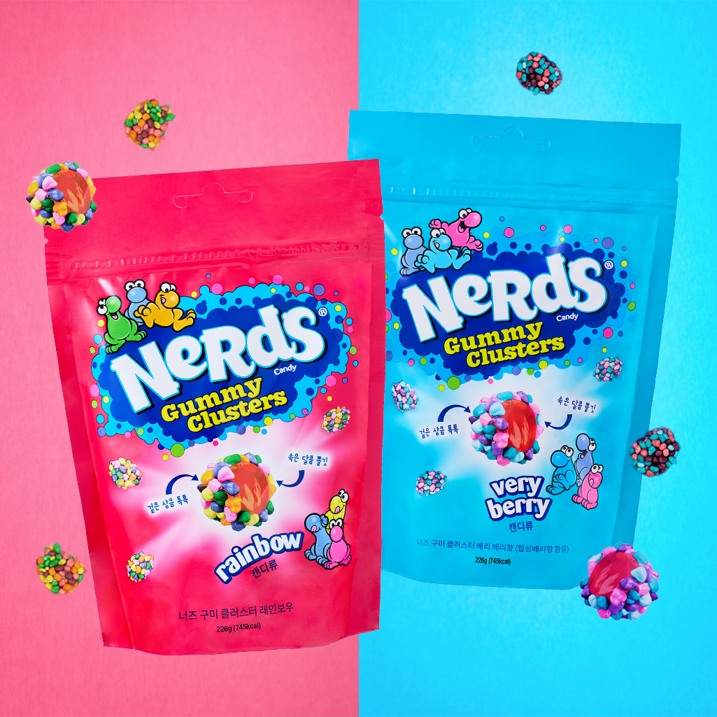 너즈 구미 클러스터 2종 226g (레인보우 1봉, 베리베리1봉)