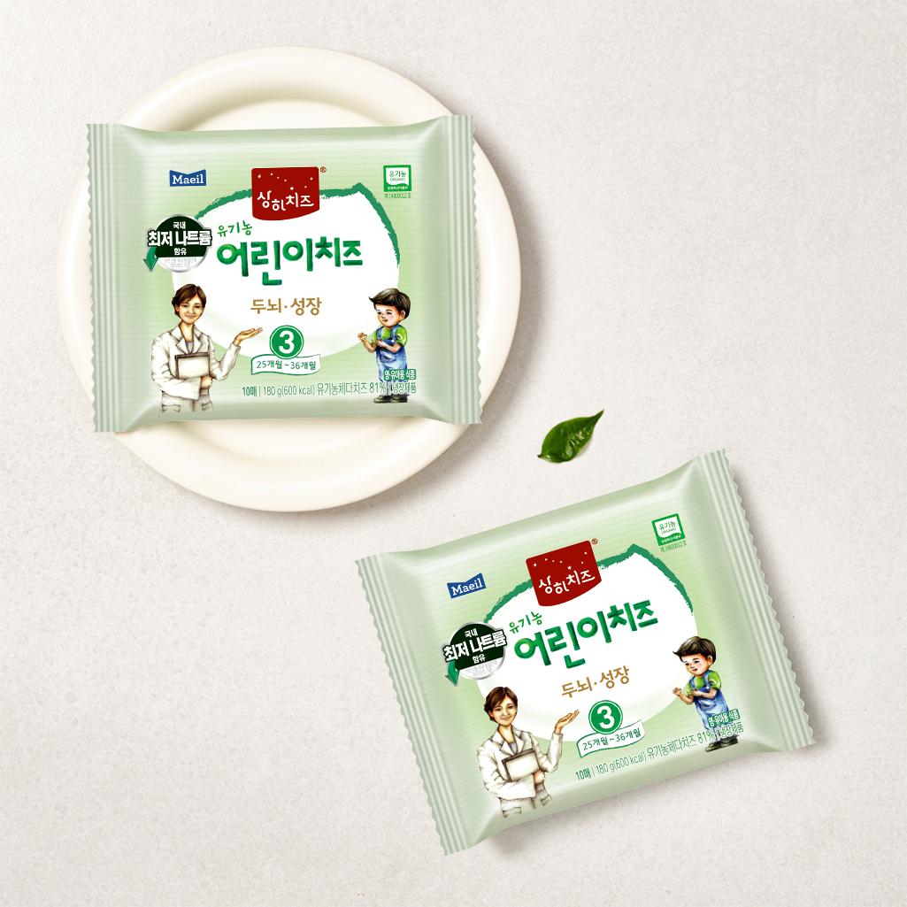 유기농 어린이치즈 18g 60매 (25개월부터)