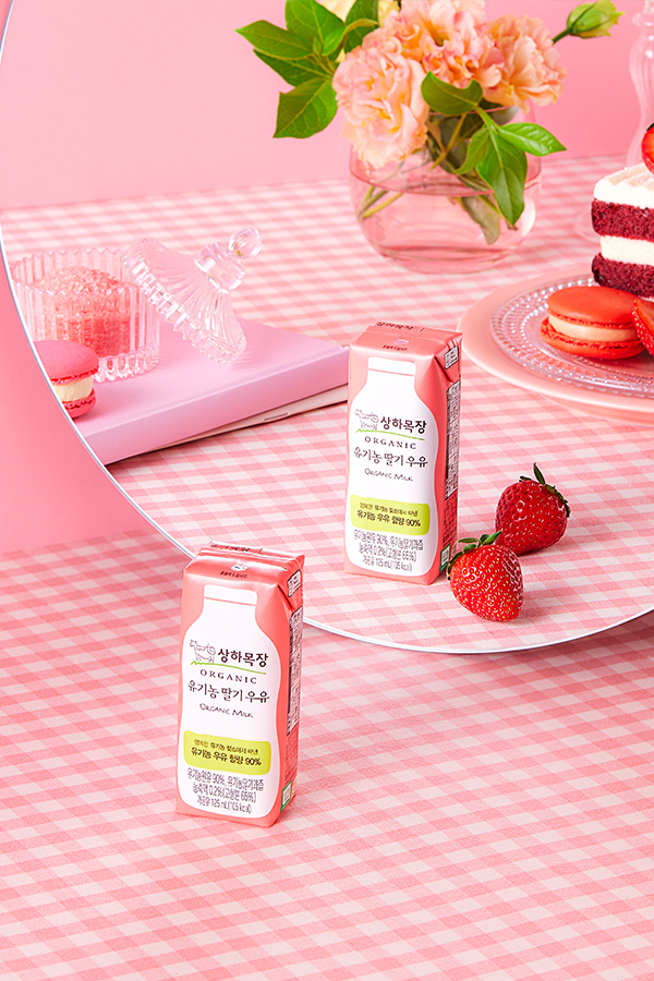 상하목장 유기농 딸기 우유 125ml 24팩 