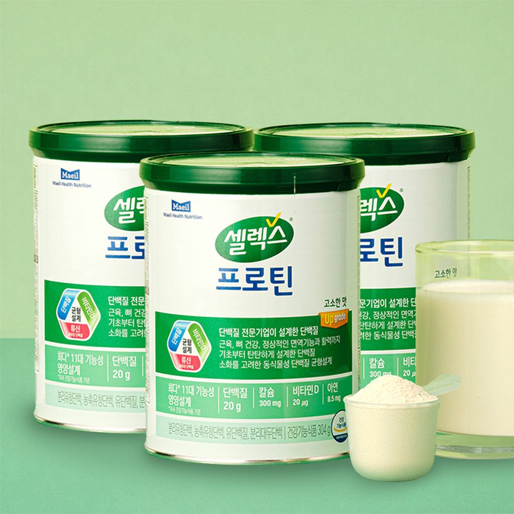 셀렉스 프로틴 고소한맛 304g 3캔
