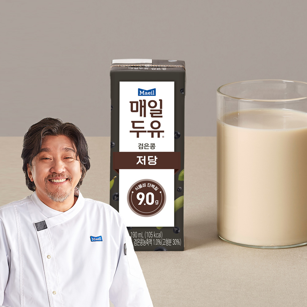 매일두유 검은콩 저당두유 190ml 24팩