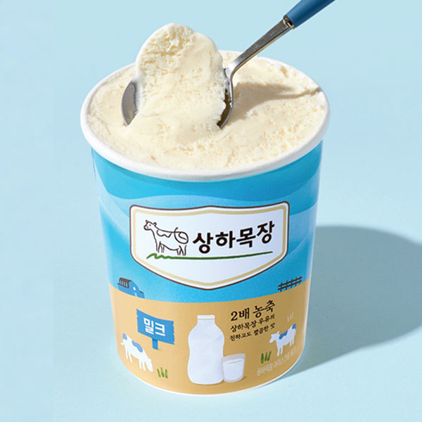 상하목장 아이스크림 밀크 474ml 냉동