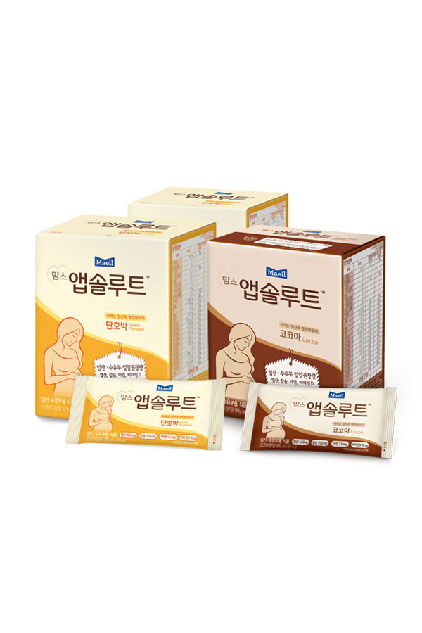 맘스 앱솔루트 단호박 2팩 + 코코아 1팩