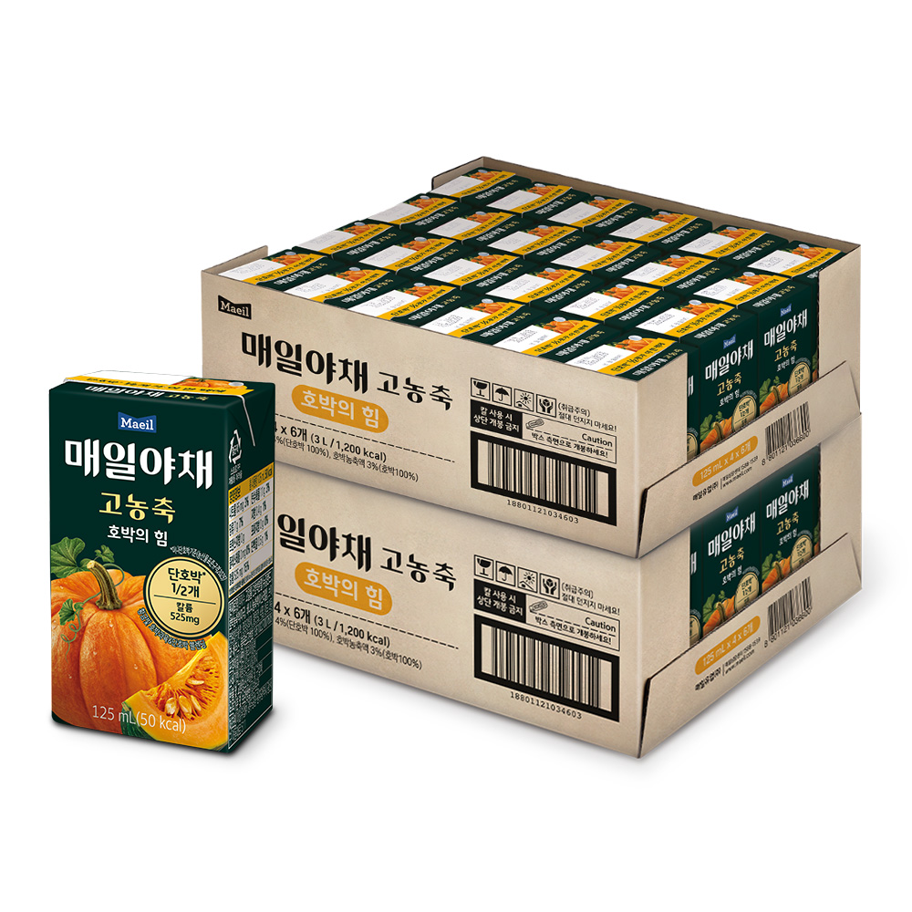 매일야채 고농축 호박의 힘 125ml 48팩