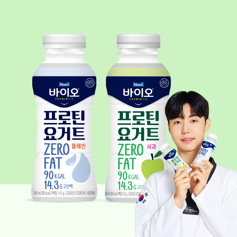 매일 바이오 프로틴 요거트 260ml 플레인 4개+사과 260ml 4개