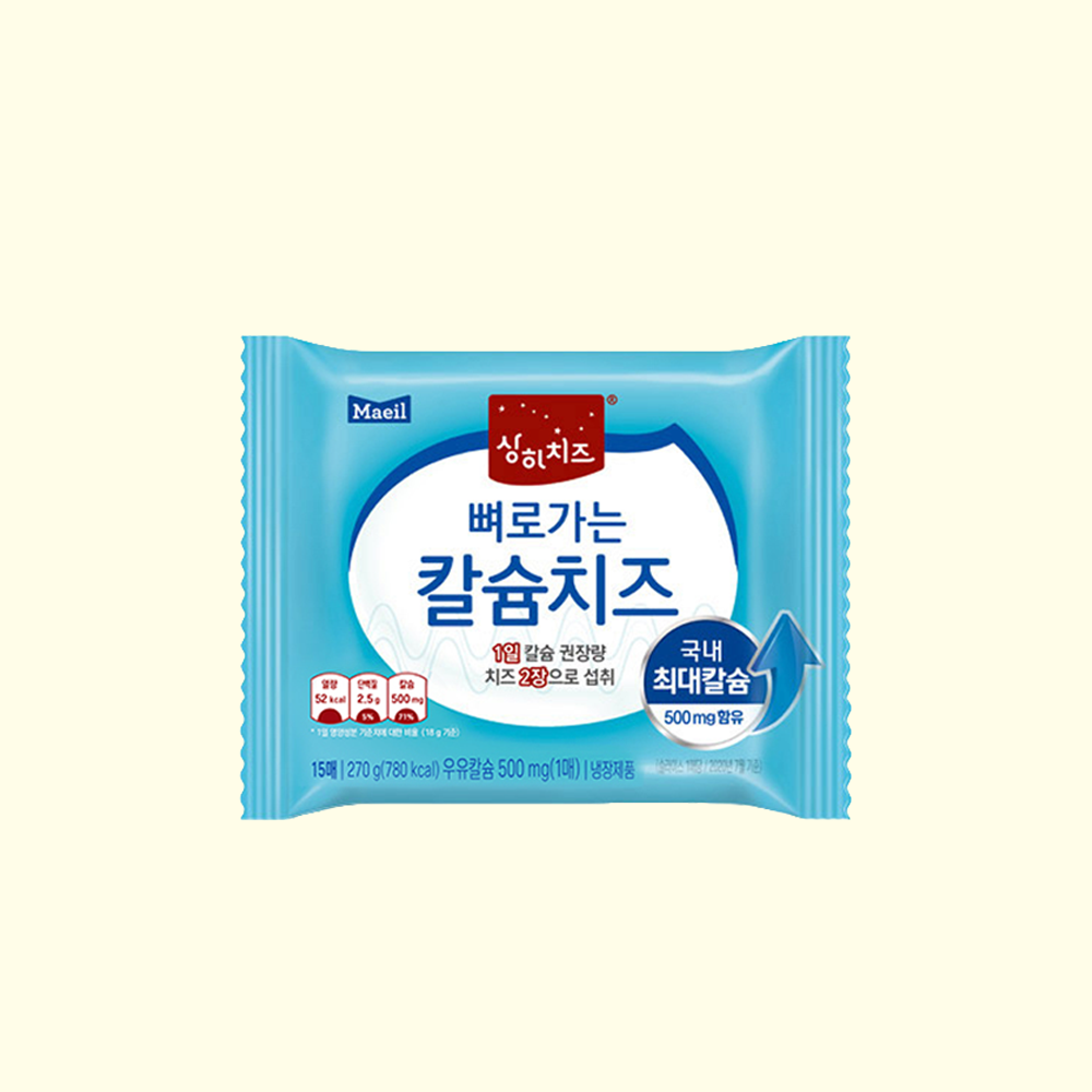 상하치즈 뼈로가는 칼슘치즈 18g 15매 4봉 (총 60매)