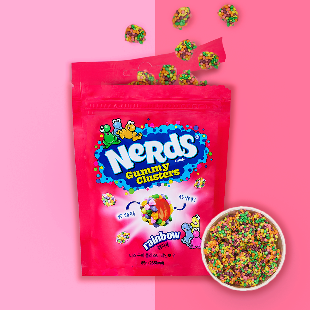 너즈 구미 클러스터 레인보우 85g 8봉