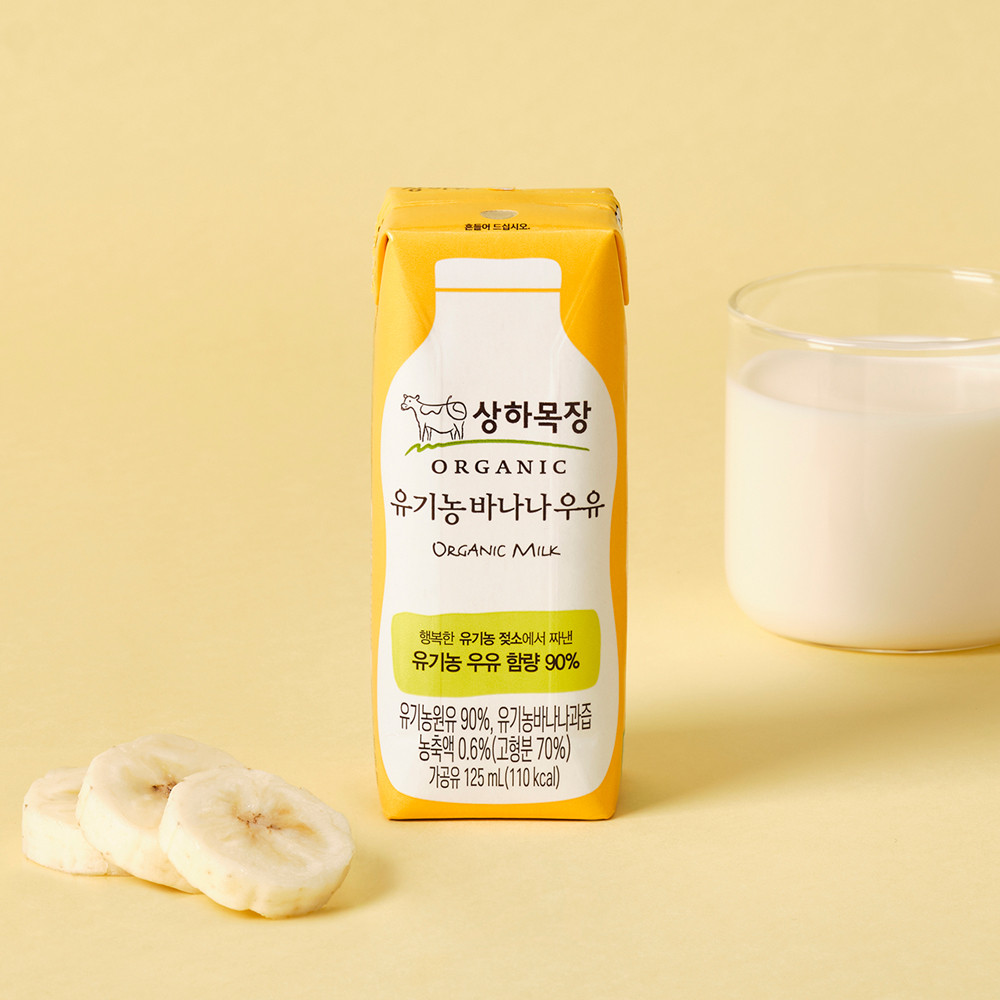 상하목장 유기농 바나나 우유 125ml 24팩 
