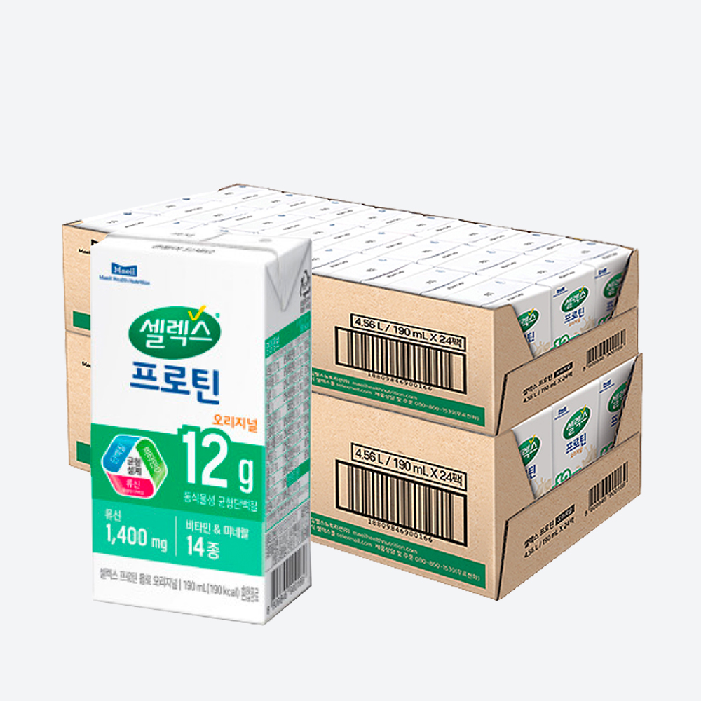 셀렉스 프로틴 음료 오리지널 190ml 48팩