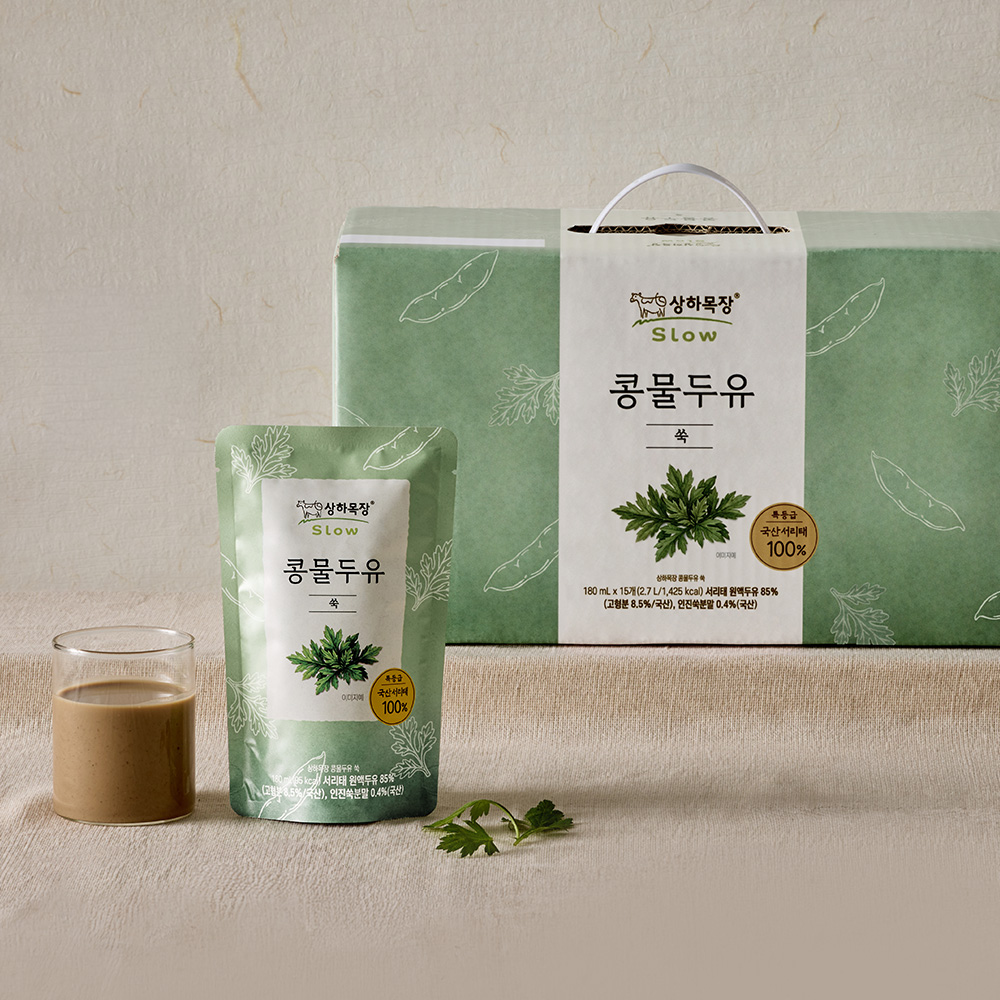 상하목장 콩물두유 쑥 180ml 15팩