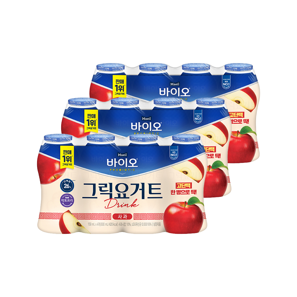 매일바이오 그릭요거트 드링크 사과 150ml 12개