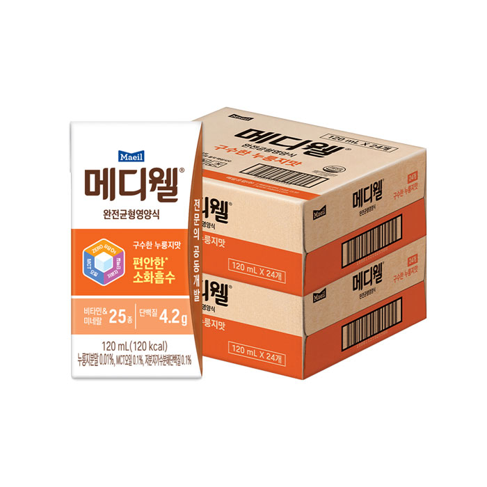 메디웰 구수한 누룽지맛 미니 120ml 48팩