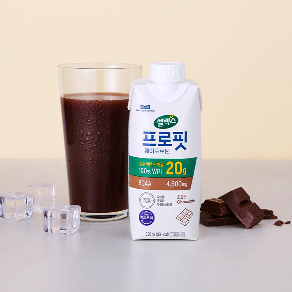 셀렉스 프로핏 웨이프로틴 드링크 초콜릿 330ml 12팩