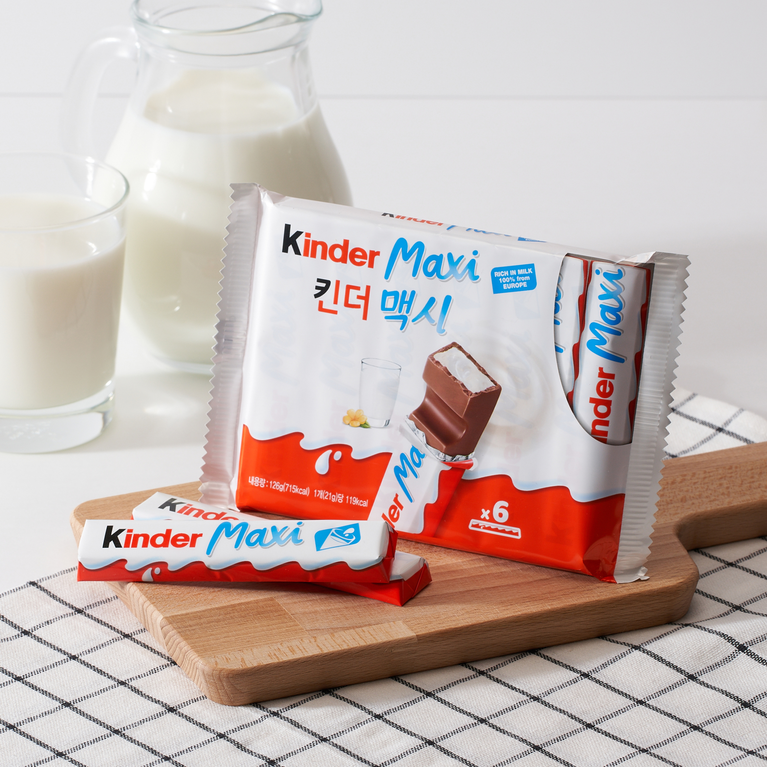 페레로 킨더 초콜릿 맥시 6개입 4세트 (총 24개입)