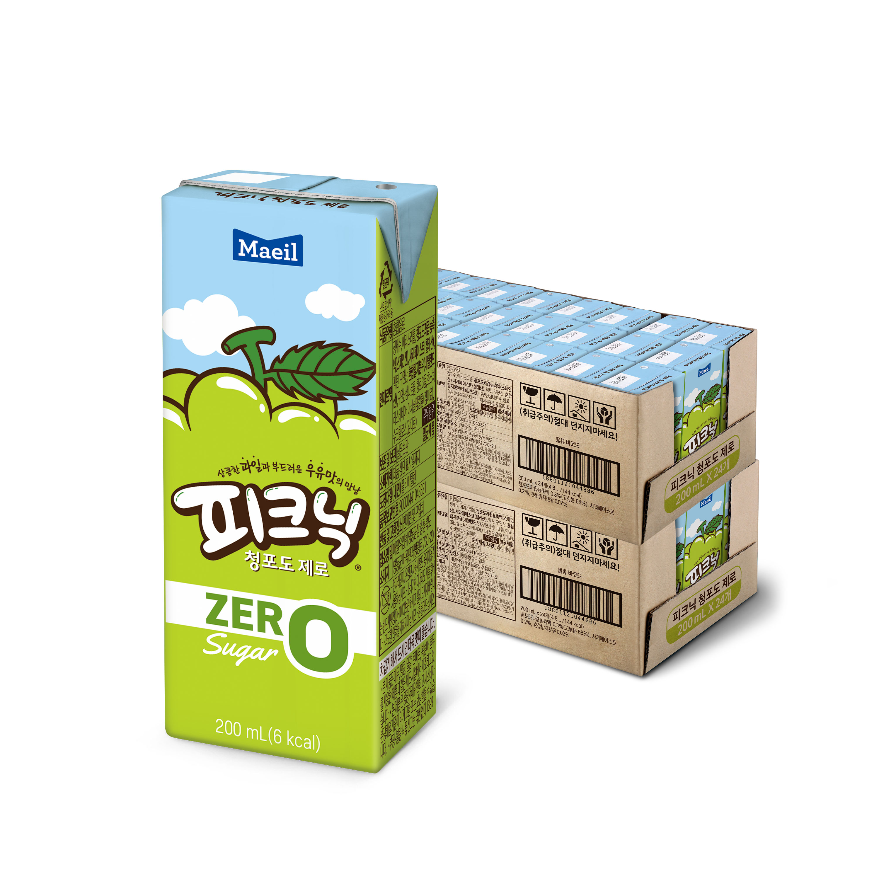 피크닉 제로 청포도 200ml 48팩