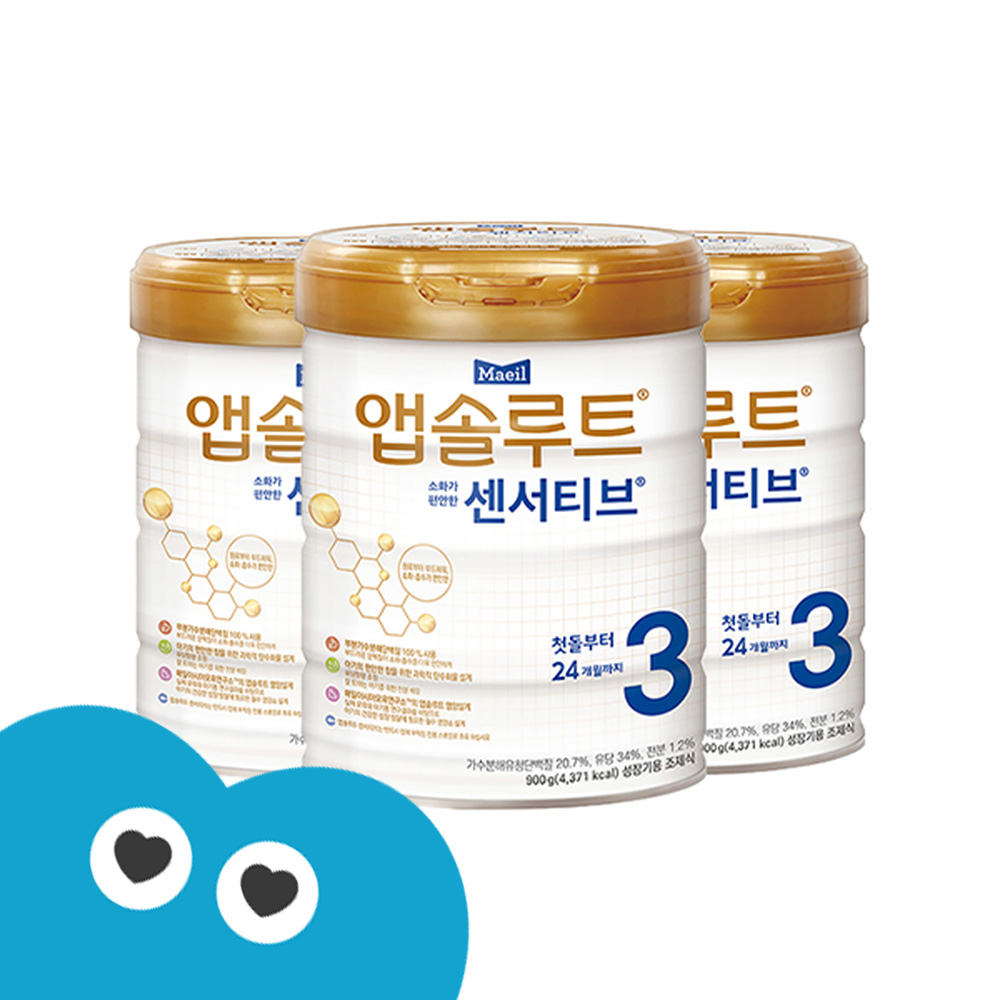 앱솔루트 센서티브 3단계(12~24개월) 900g 3캔