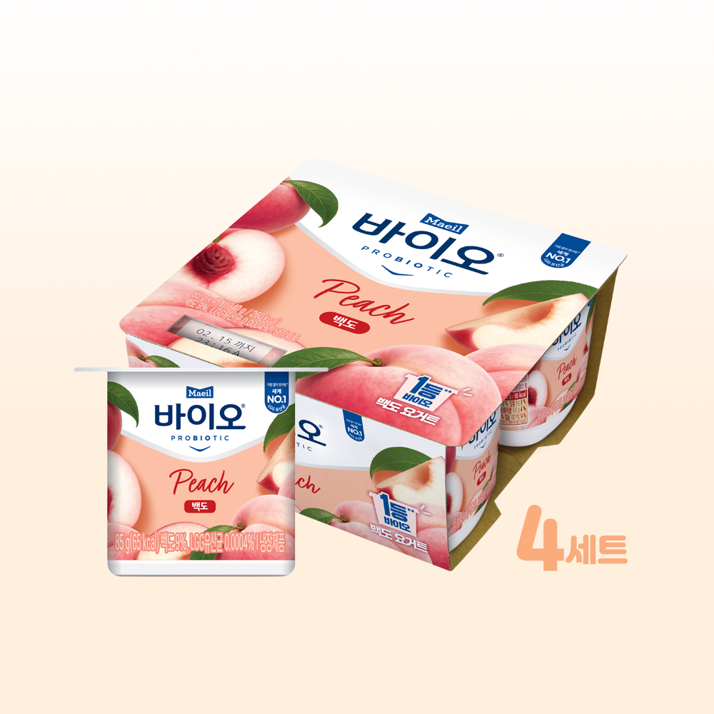 매일바이오 복숭아 백도 요거트 85g 16개