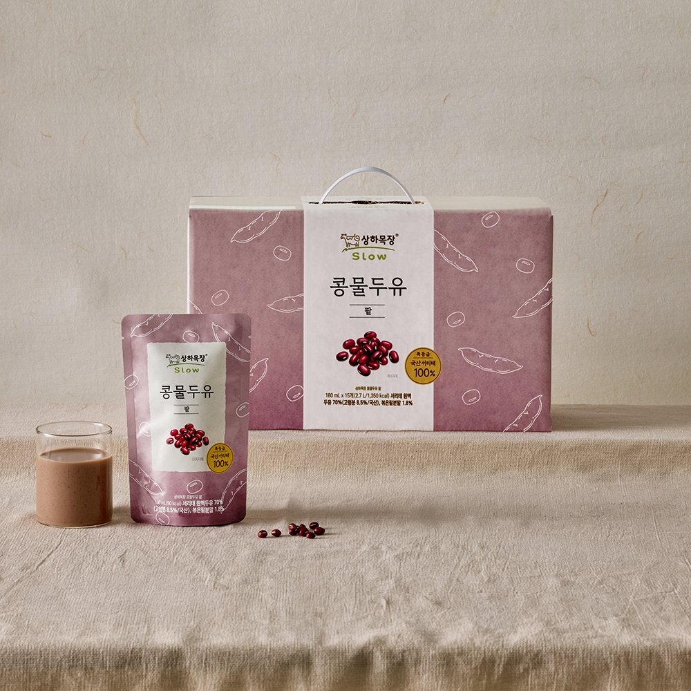 상하목장 콩물두유 팥 180ml 15팩