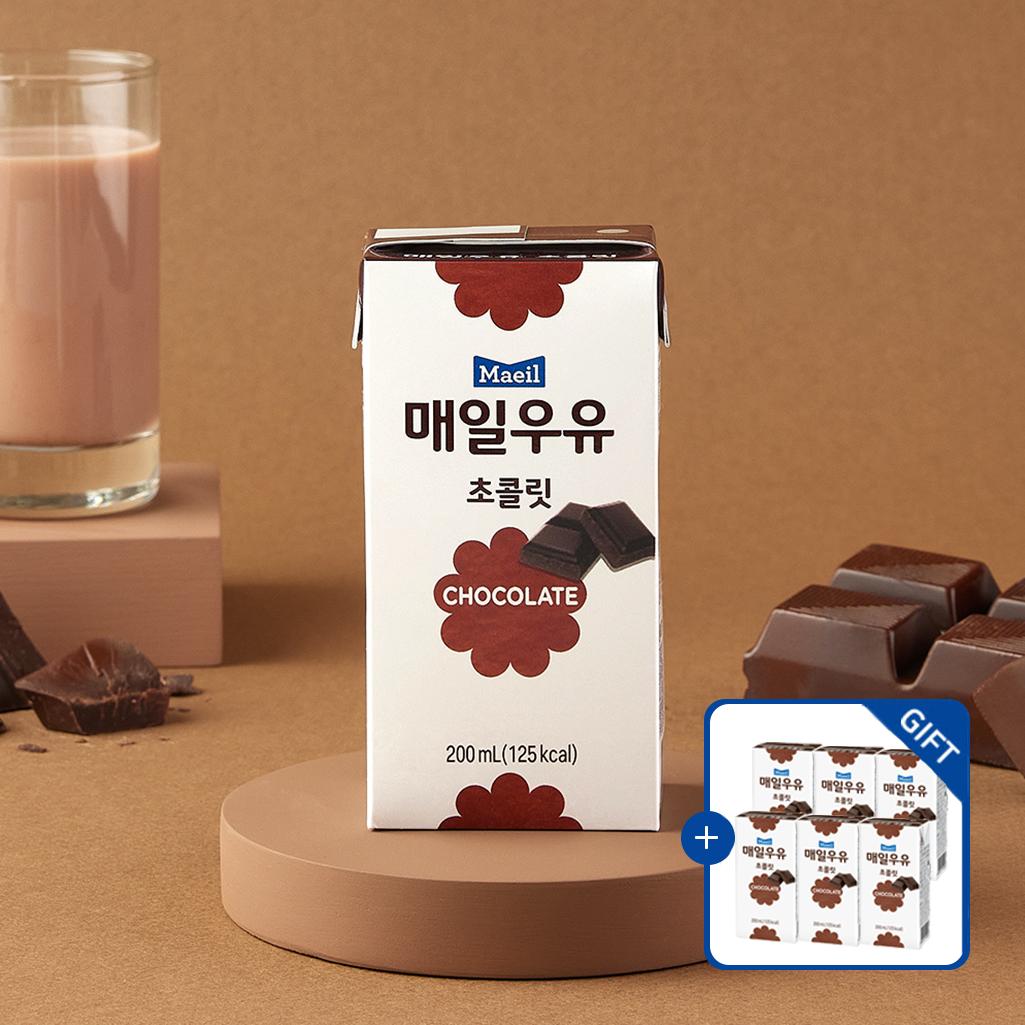 [증정] 매일우유 초콜릿 200ml 24팩 + 초콜릿 6팩