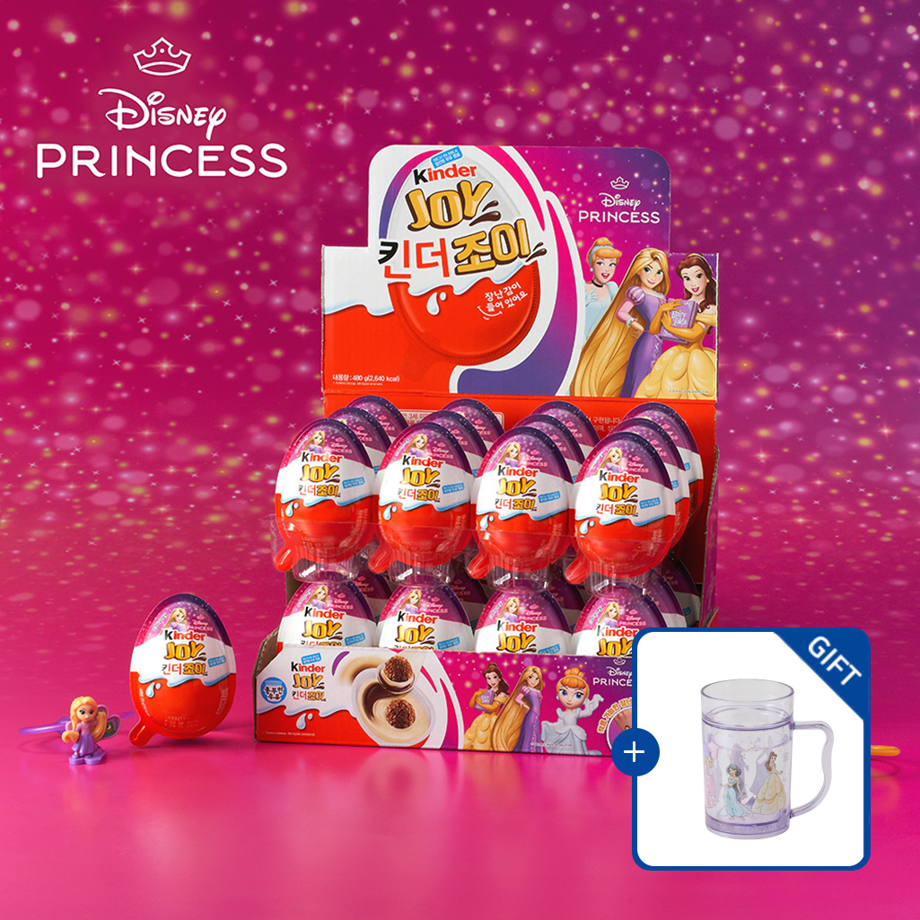 [워터컵 증정] 페레로 킨더조이  디즈니 프린세스  T1 24개입