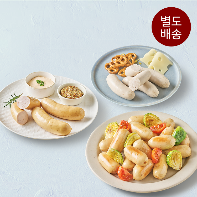 상하농원 마이스터 스페셜팩 (프랑크프루터1개 + 비엔나1개 + 바이스부어스트1개)_냉장