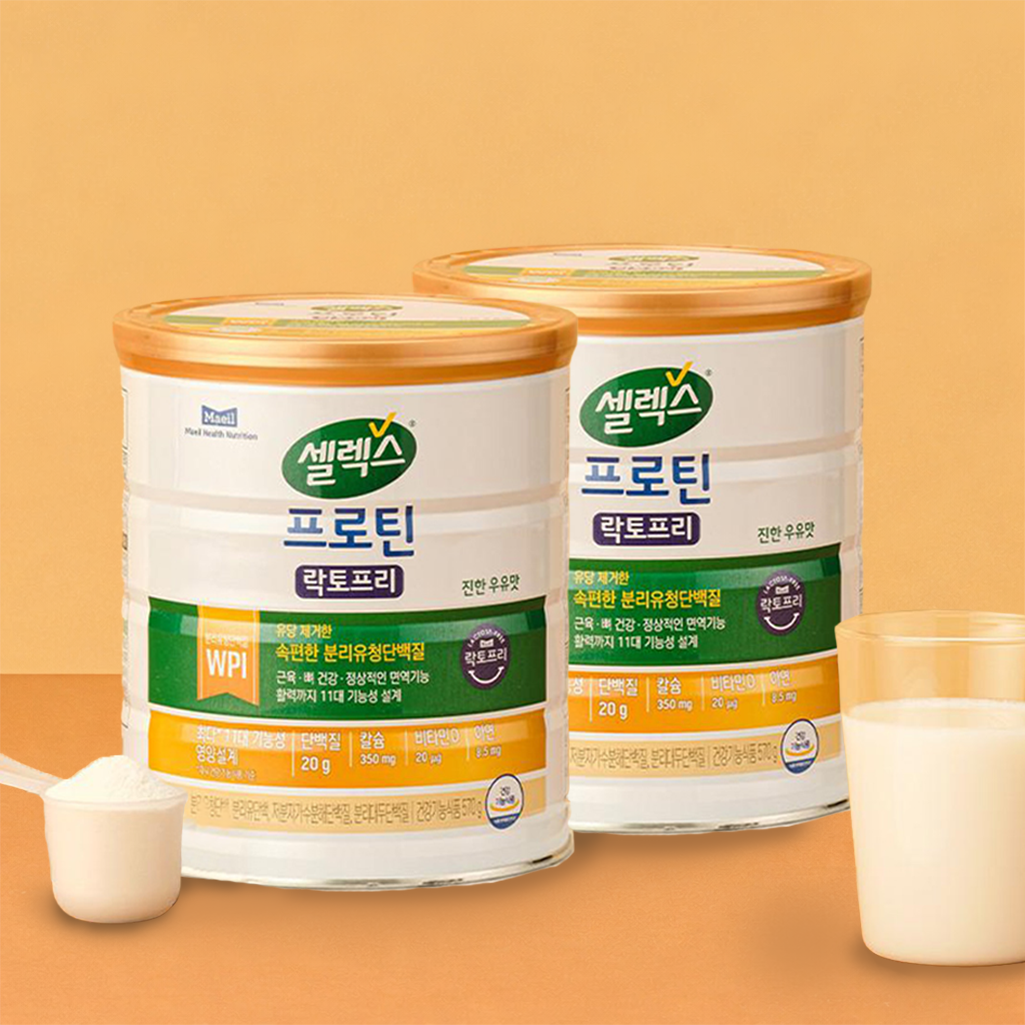 셀렉스 프로틴 락토프리 570g 2캔