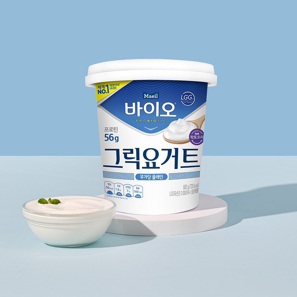 매일바이오 그릭요거트 무가당 플레인 800g 2개