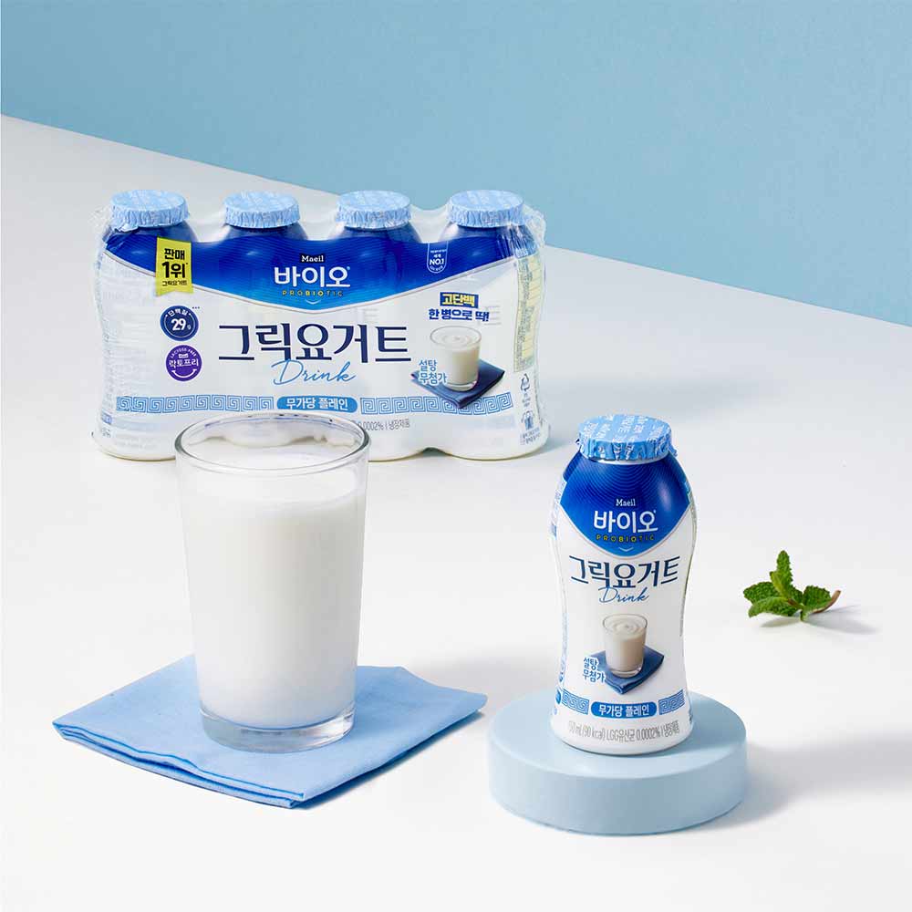 매일바이오 그릭요거트 드링크 무가당 플레인 150ml 4개