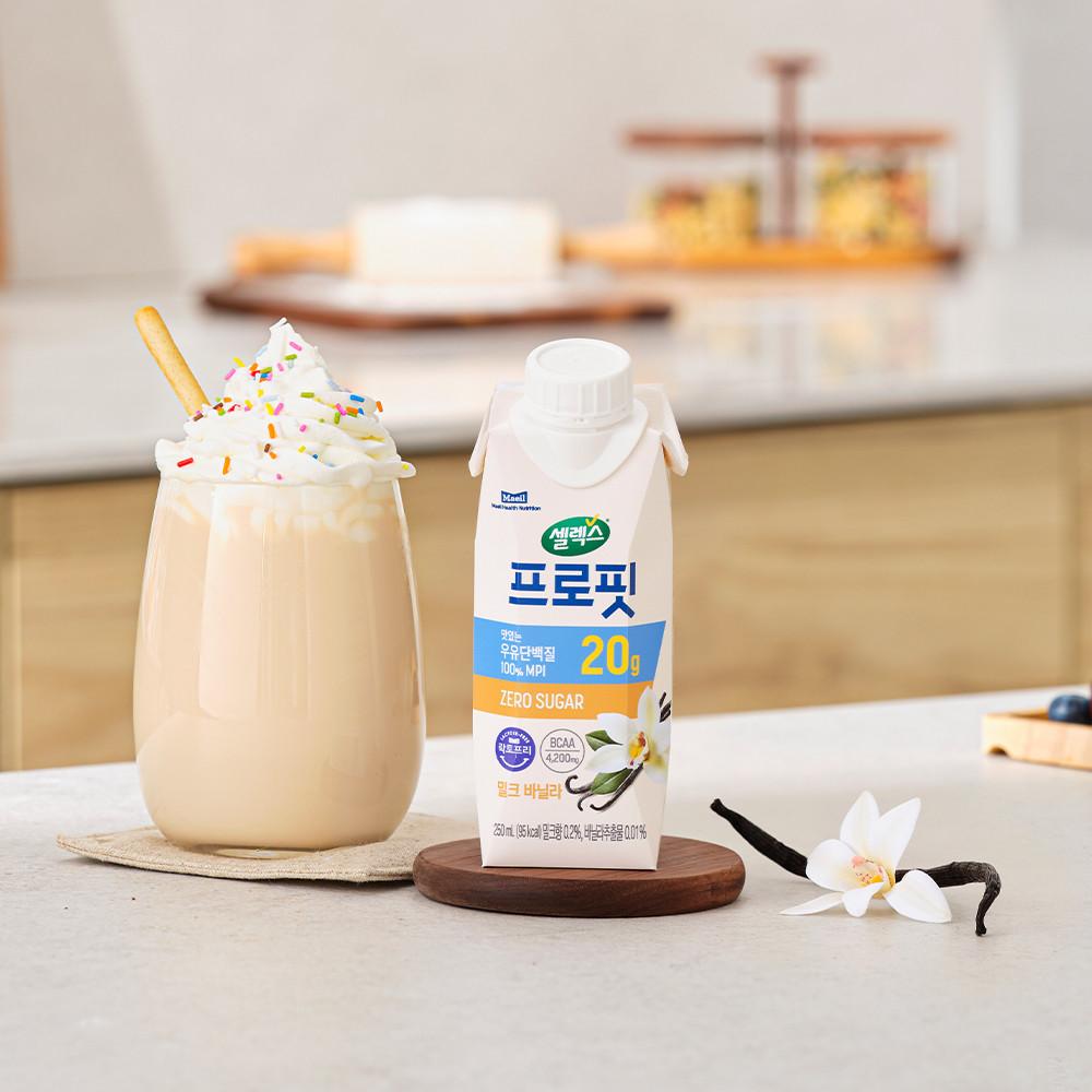 셀렉스 프로핏 우유단백질 밀크 바닐라 드링크 250ml 18팩
