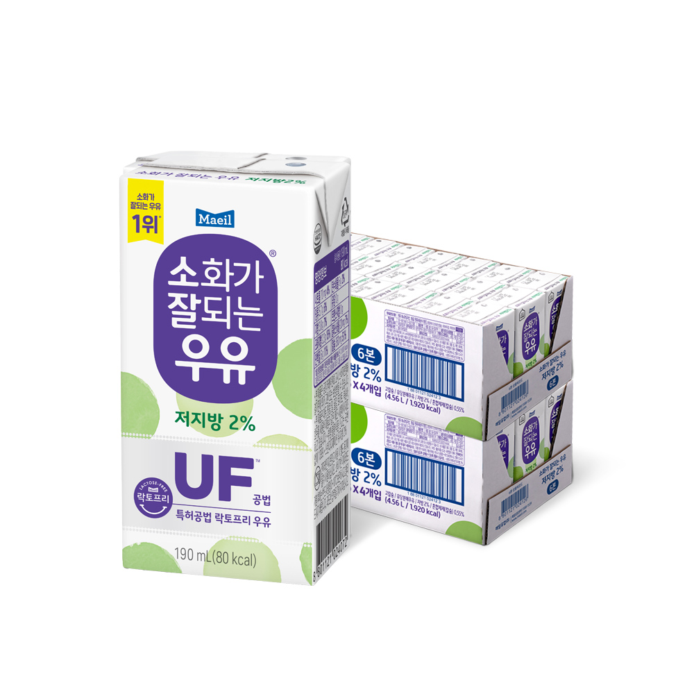 소화가 잘되는 우유 저지방 190ml 48팩