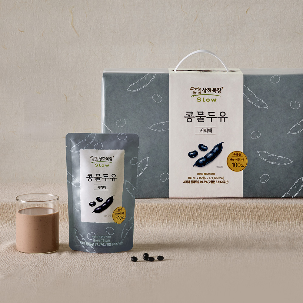 상하목장 콩물두유 서리태 180ml 15팩