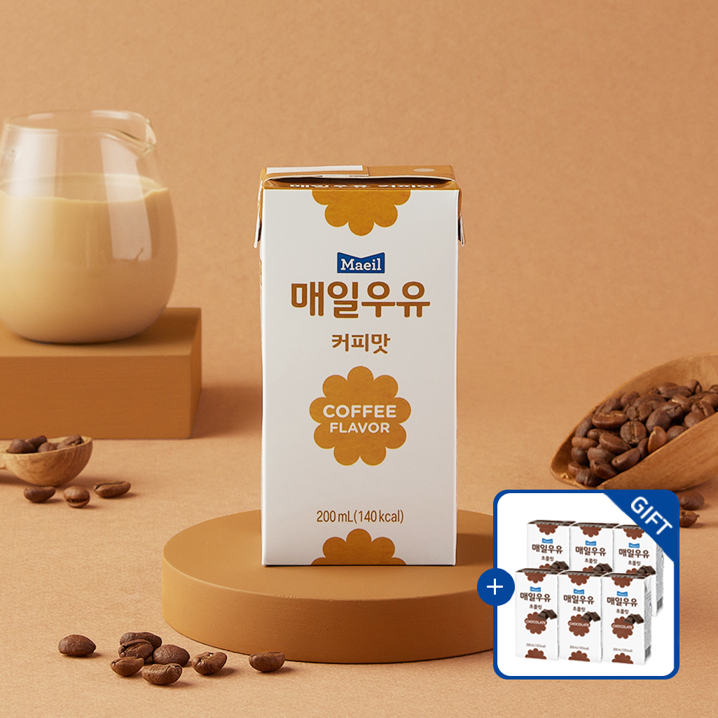 [증정] 매일우유 커피 200ml 24팩 + 초콜릿 6팩