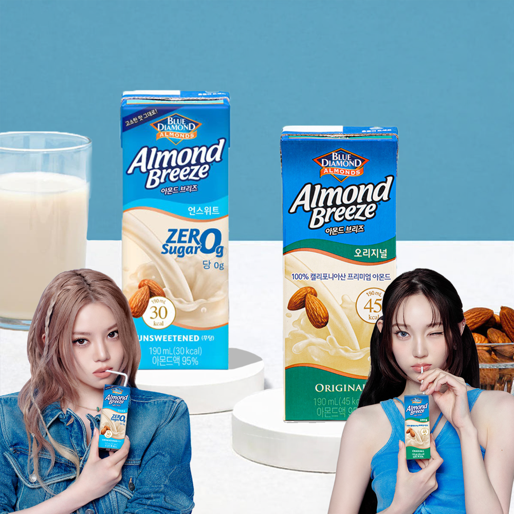 아몬드브리즈 오리지널 190ml 24팩 + 언스위트 제로 슈거 190ml 24팩