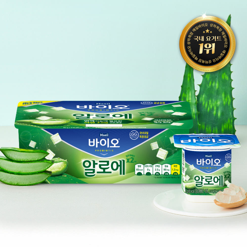 매일바이오 요거트 알로에 80g 12개_냉장
