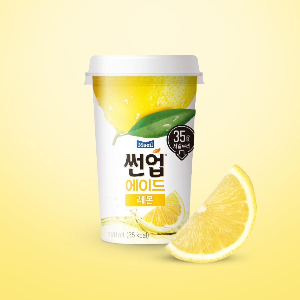 썬업 에이드 레몬 190ml 10컵_냉장