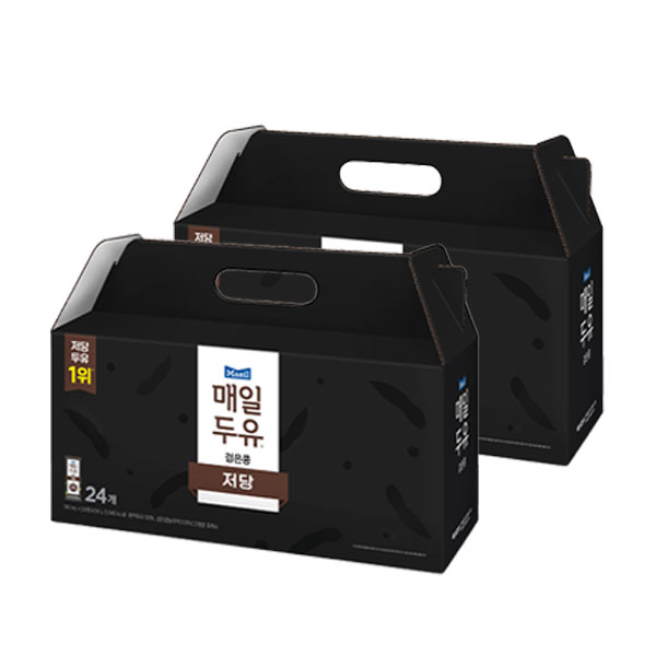 매일두유 검은콩 저당두유 선물세트 190ml 24팩 2세트 