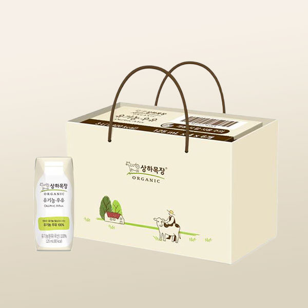 상하목장 유기농 우유 125mL 24팩 + 우유 선물상자