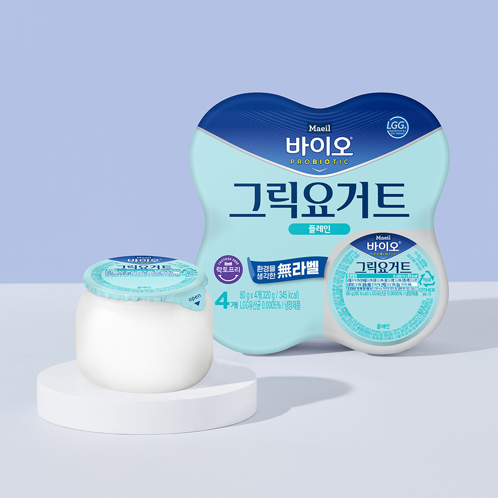 매일바이오 그릭요거트 달콤한 플레인 80g 4개